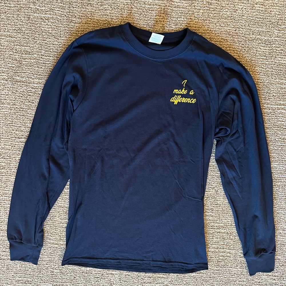 Navy Long Sleeve Nursing Shirt